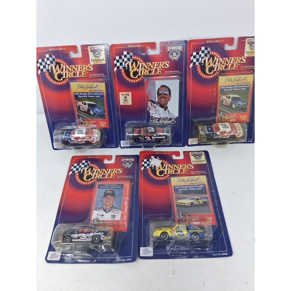 Lot Of 5 Winners Circle Dale Earnhardt Diecast 1/64 Cars Card Lot Of Chevys